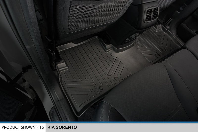 SMARTLINER Custom Fit Floor Mats 2 Row Liner Set Compatible with 2016-2020 Kia Sorento - Image 4